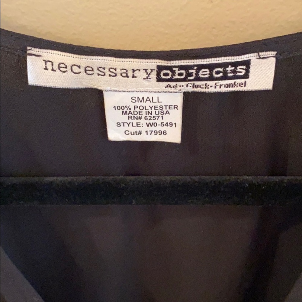 Necessary Objects Black Romper Size Small - image 4